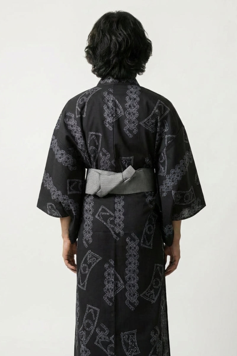 Fashion-Kimono für Herren 'Kumimon' – Studioaufnahme 2