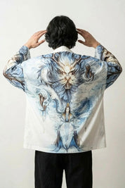 Sommer-Kimono für Herren 'Kaito Edition' – Studioaufnahme Rückseite