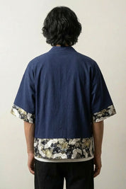 Herrenhemd im Kimono-Stil 'Arata x Watanabe' – Studioaufnahme Rückseite