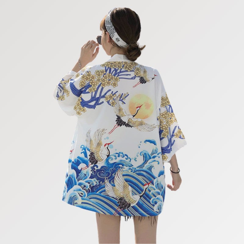 Kimono-Jacke für Damen 'Sanaé' – Kimono im traditionellen japanischen Stil für Herren und Damen
