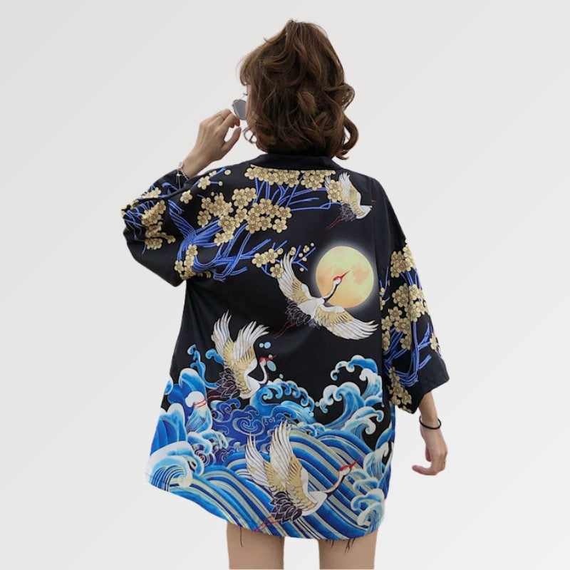 Kimono-Jacke für Damen 'Sanaé' – japanisches Gewand, Kimono im japanischen Design