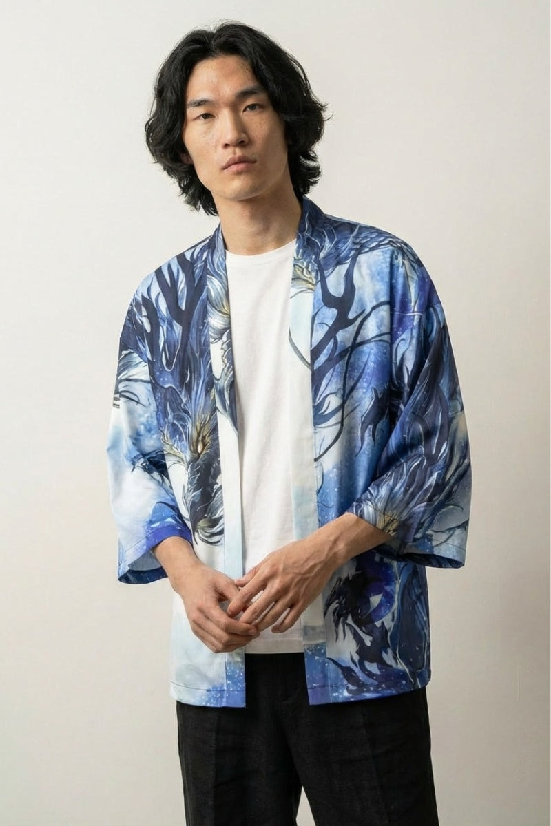 Drachen-Kimono für Herren 'Kaito Edition' – Studioaufnahme