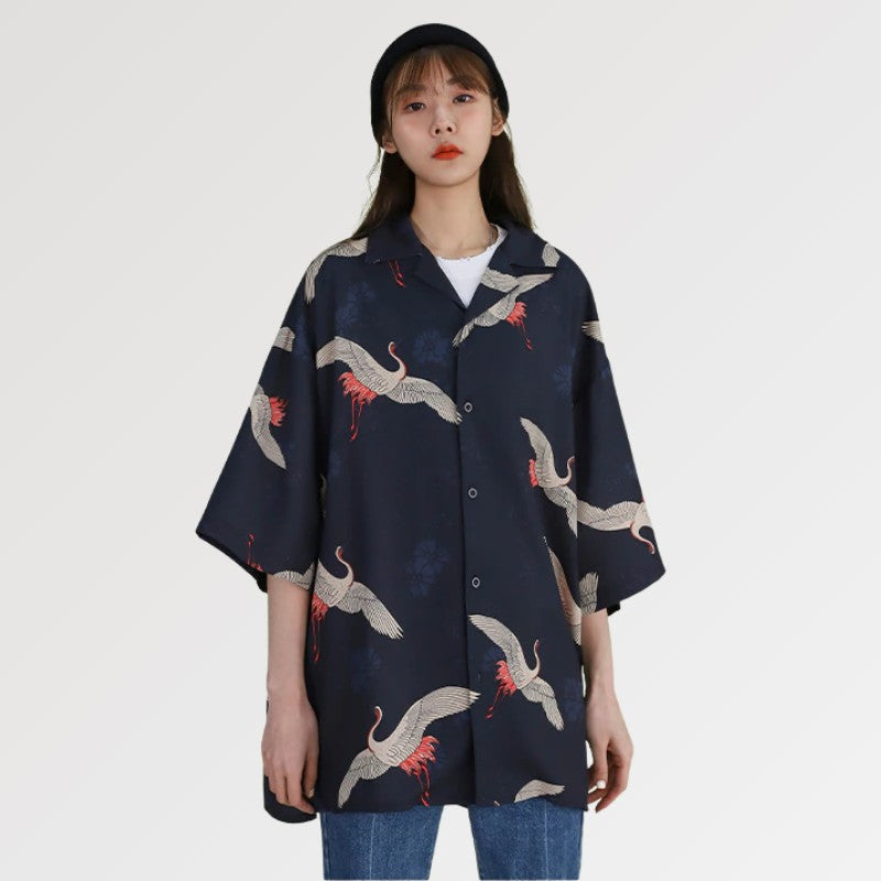Lange Kimono-Jacke für Damen 'Okuriya' – Kimono im traditionellen japanischen Stil für Herren und Damen