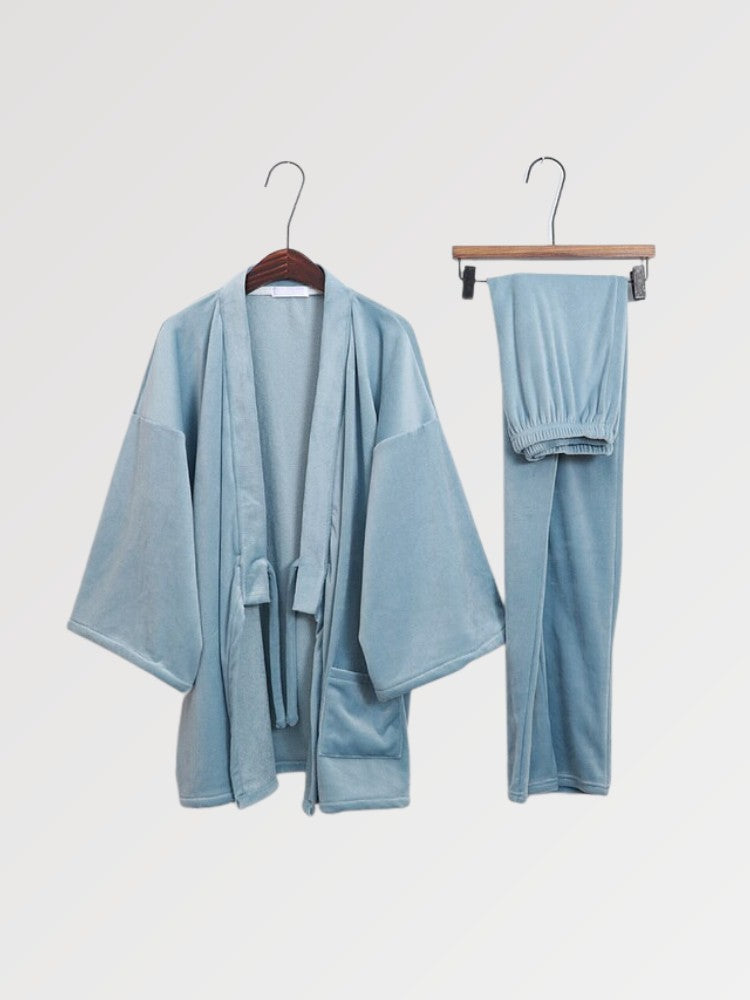 Japanischer Herren-Kimono-Pyjama 'Sekien' – japanisches Gewand, Kimono im japanischen Design