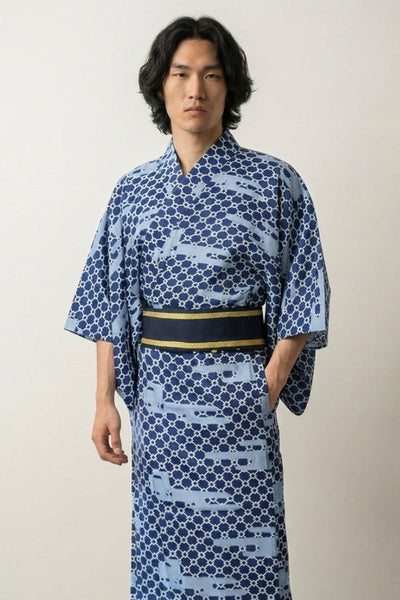 Kimono mit japanischem Muster 'Ikkamari'