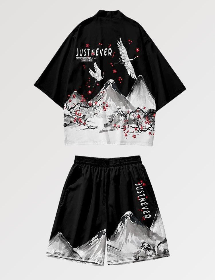 Kimono-Set 'Fuji Shoto' – Kimono im traditionellen japanischen Stil für Herren und Damen