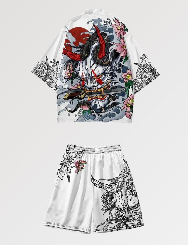 Kimono-Set 'Harajuku' – Kimono im traditionellen japanischen Stil für Herren und Damen