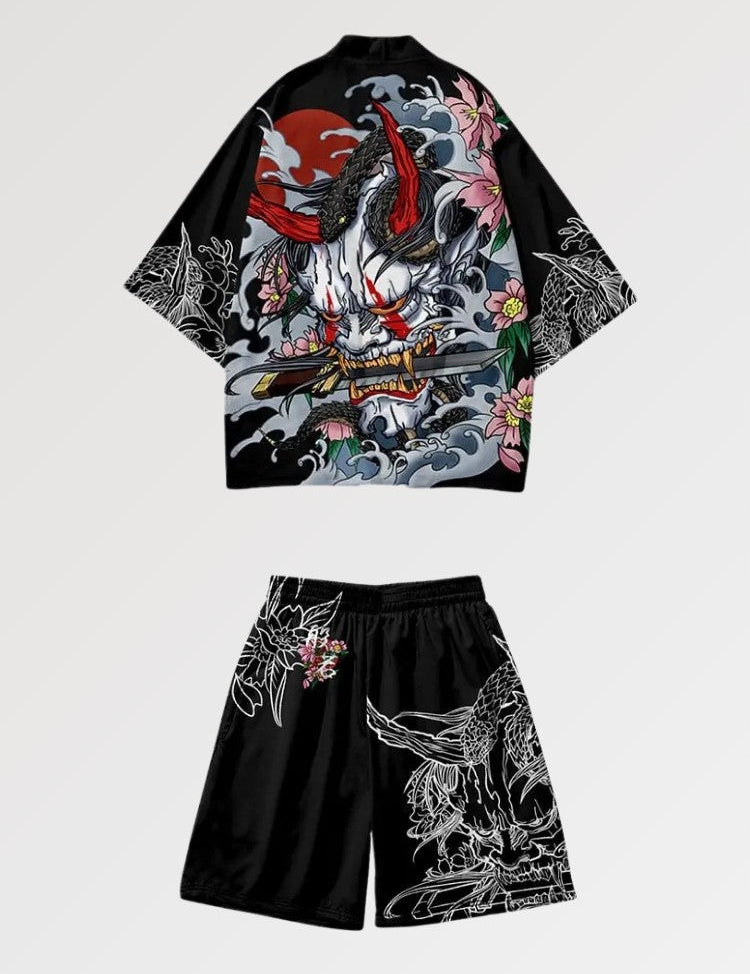 Kimono-Set 'Harajuku' – japanisches Gewand, Kimono im japanischen Design