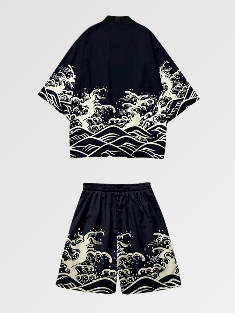 Kimono-Set 'Miyasaki' – Kimono im traditionellen japanischen Stil für Herren und Damen