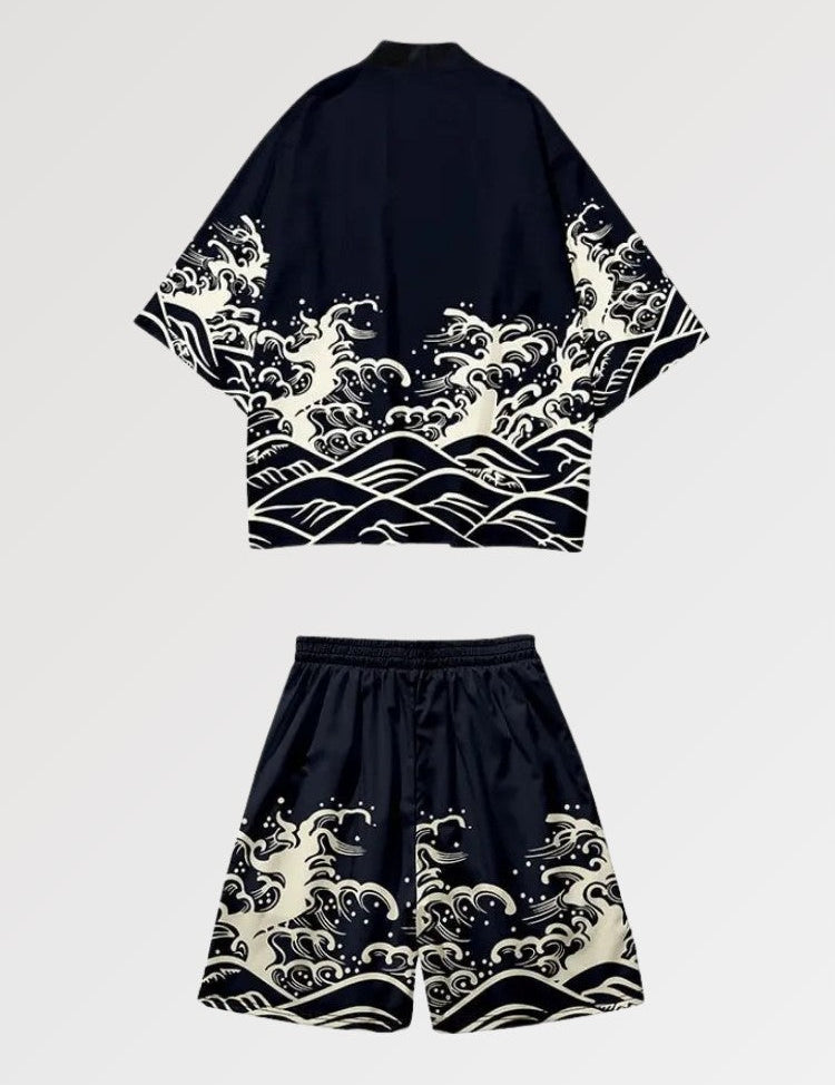 Kimono-Set 'Miyasaki' – Kimono im traditionellen japanischen Stil für Herren und Damen