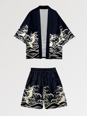 Kimono-Set 'Miyasaki' – japanisches Gewand, Kimono im japanischen Design