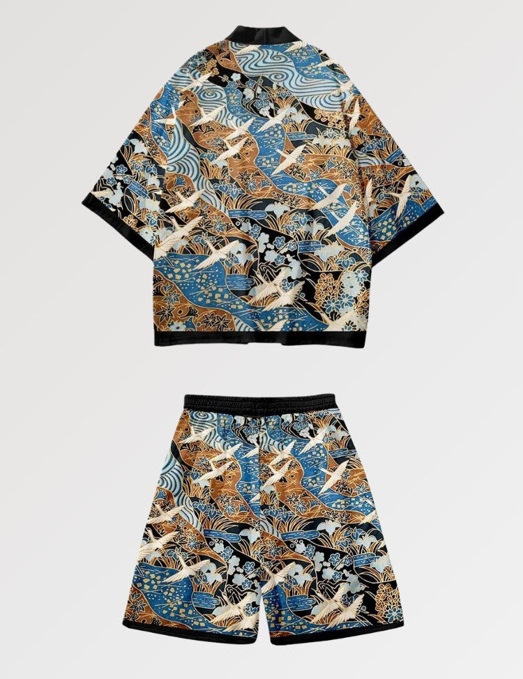 Kimono-Set 'Okiro Saisho' – Kimono im traditionellen japanischen Stil für Herren und Damen