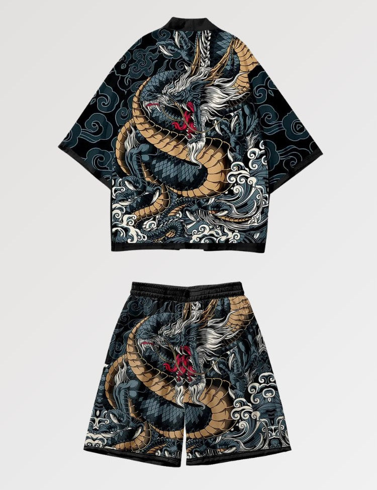 Kimono-Set 'Ryu-Jin' – Kimono im traditionellen japanischen Stil für Herren und Damen