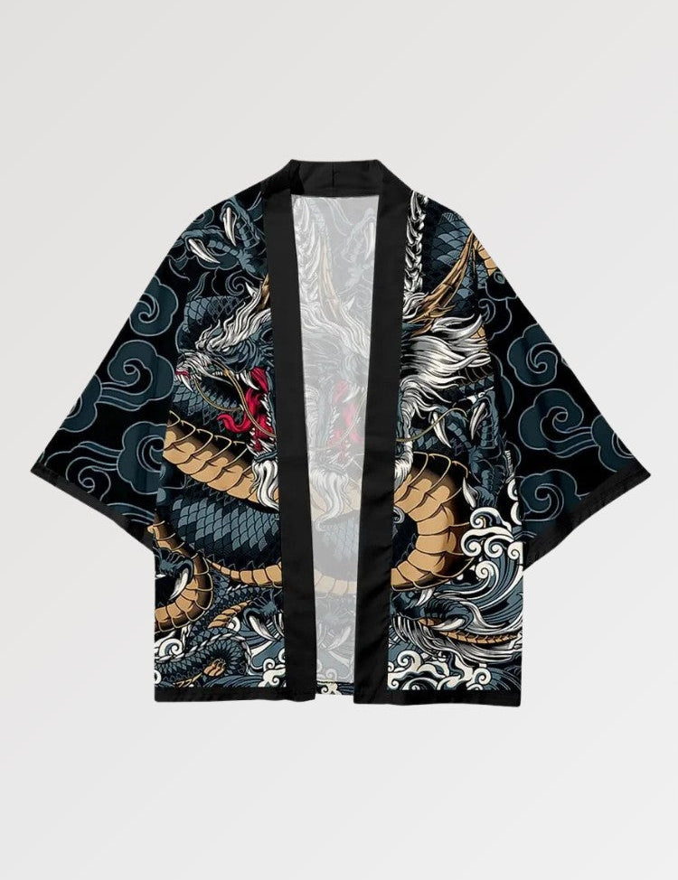 Kimono-Set 'Ryu-Jin' – japanisches Gewand, Kimono im japanischen Design