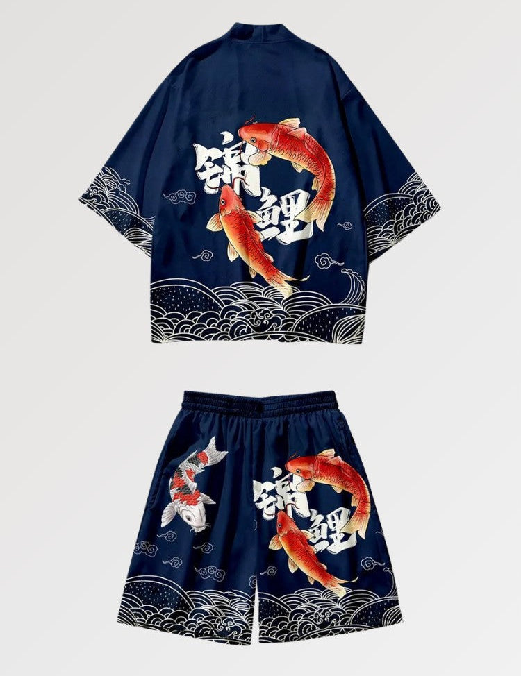 Kimono-Set 'Shinjuku' – Kimono im traditionellen japanischen Stil für Herren und Damen