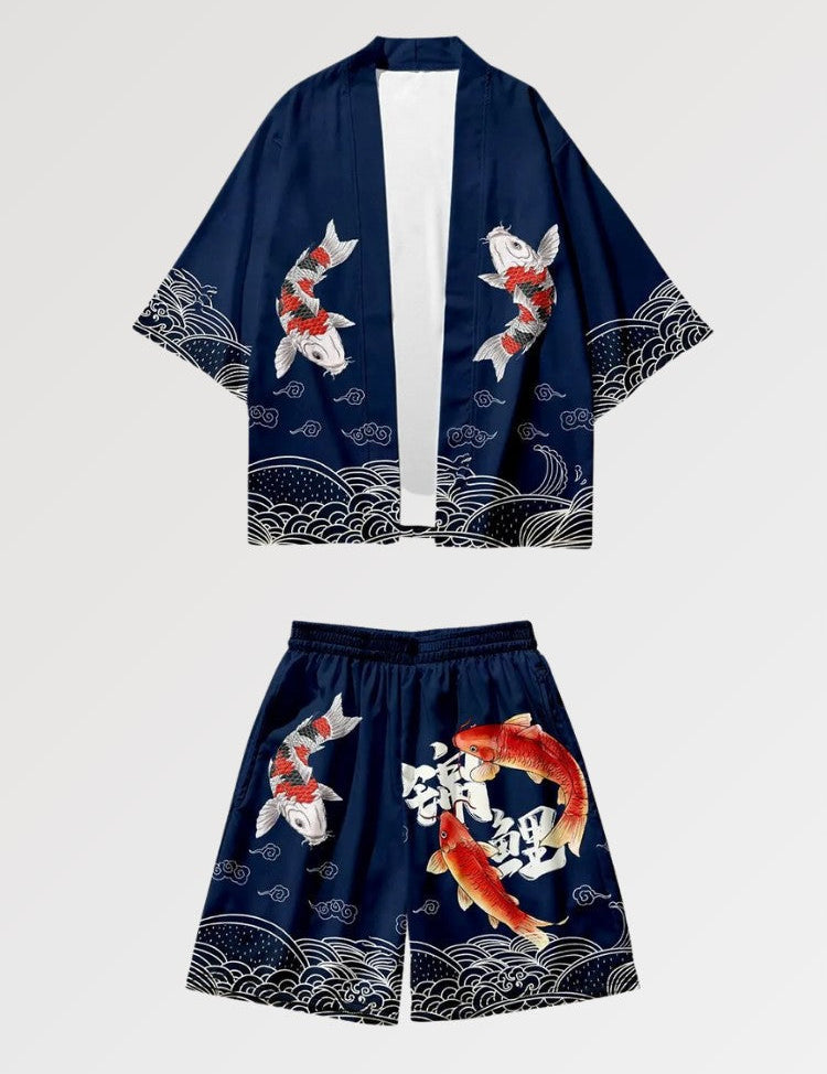 Kimono-Set 'Shinjuku' – japanisches Gewand, Kimono im japanischen Design