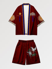 Kimono-Set 'Tsuru-Krone' – japanisches Gewand, Kimono im japanischen Design