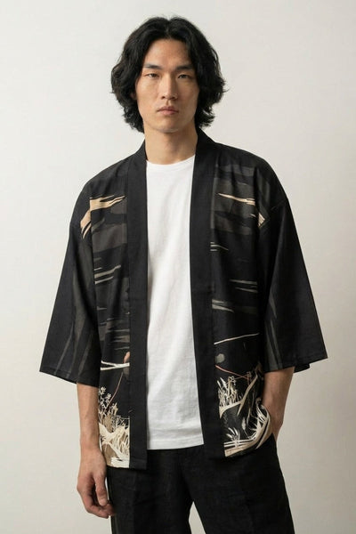 Kimono-Strickjacke für Männer 'Hikaru'