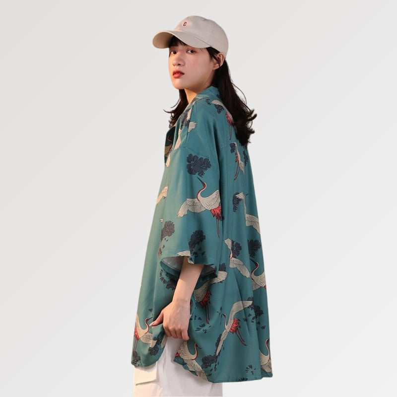 Jacke im Kimono-Stil für Damen 'Okariya' – japanisches Gewand, Kimono im japanischen Design