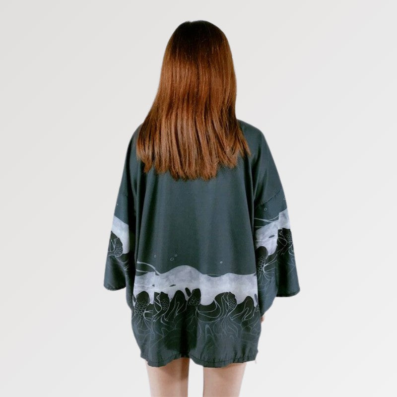 Jacke im Kimono-Stil 'The Wave' – Kimono im traditionellen japanischen Stil für Herren und Damen