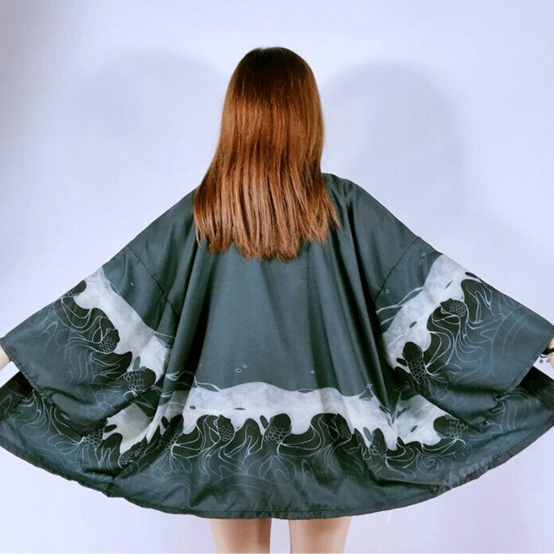 Jacke im Kimono-Stil 'The Wave' – japanisches Gewand, Kimono im japanischen Design