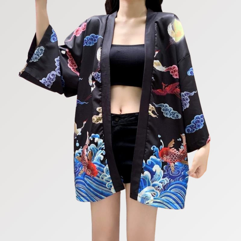 Kimono-Oberteil für Damen 'Ayamé' – Kimono für traditionelle Anlässe, Premium-Qualität