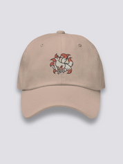 Kitsune-Cap – japanische Cap, gestickter mythologischer neunschwänziger Fuchs, Vorderansicht