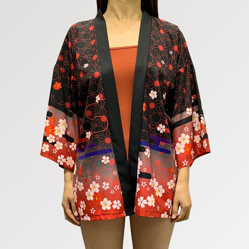Kitsune-Kimono 'Hirokomi Yubesa' – japanisches Gewand, Kimono im japanischen Design