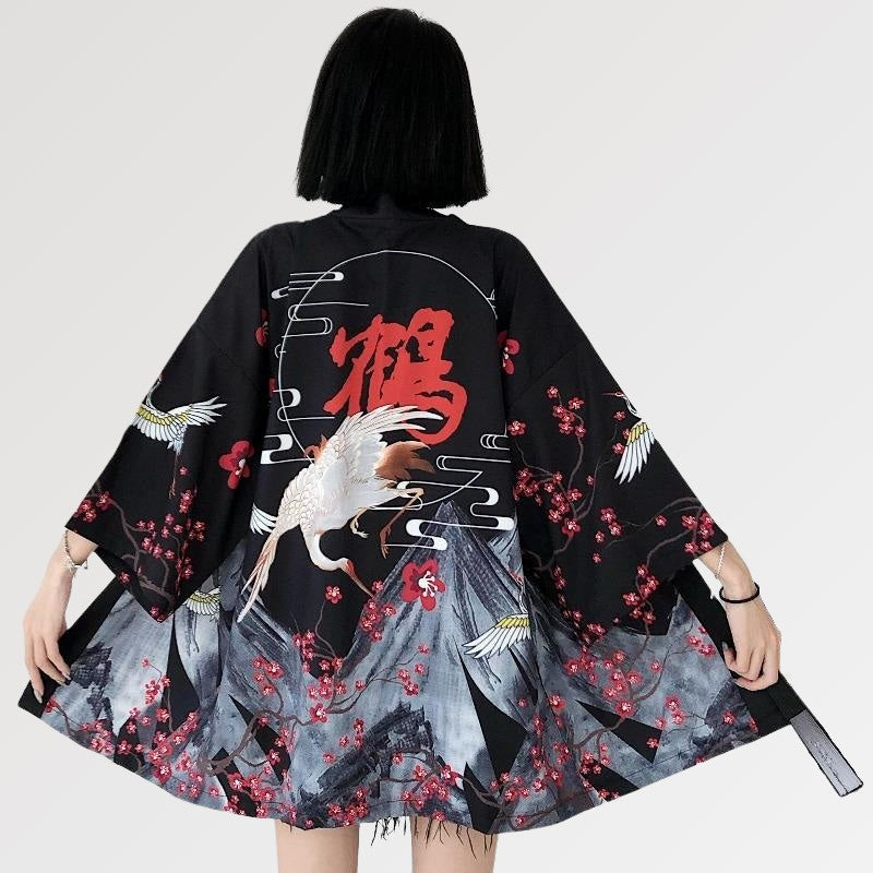 Leichte Kimono-Jacke 'Edo' – japanisches Gewand, Kimono im japanischen Design