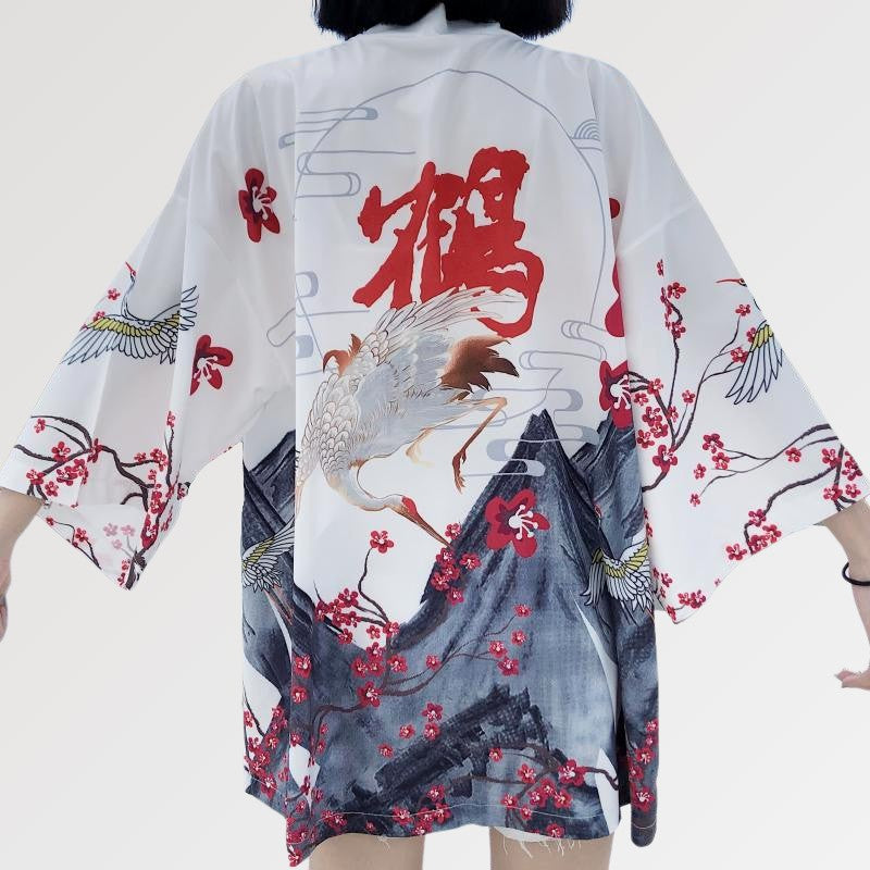 Leichte Kimono-Jacke 'Edo' – Qualitäts-Detail Kimono Premium