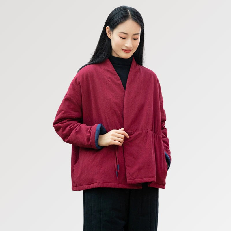Kimono-Jacke aus Leinen 'Yukiko' – japanisches Gewand, Kimono im japanischen Design