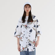 Lange Kimono-Jacke für Damen 'Okariya' – japanisches Gewand, Kimono im japanischen Design