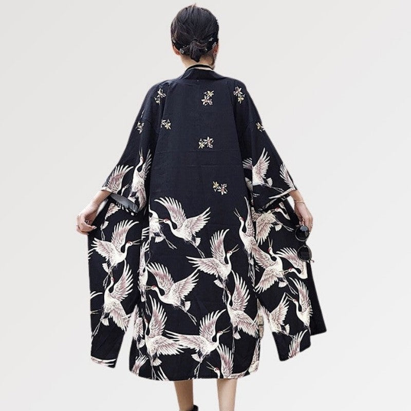 Langer Kimono für Damen 'Sukuna' – Kimono im traditionellen japanischen Stil für Herren und Damen