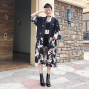 Langer Kimono für Damen 'Sukuna' – japanisches Gewand, Kimono im japanischen Design