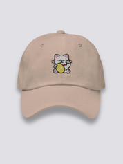Maneki Neko Cap – japanische Cap, gestickte glückbringende Maneki-Neko-Katze, Seitenansicht