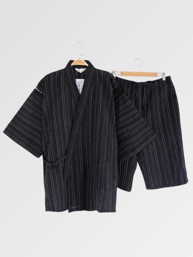 Herren-Kimono-Pyjama 'Akosando' – Morgenmantel im japanischen Stil für Herren und Damen
