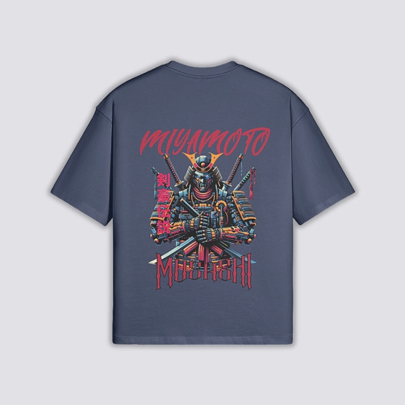 Miyamoto Musashi T-Shirt - 二天一流 — Schiefergrau