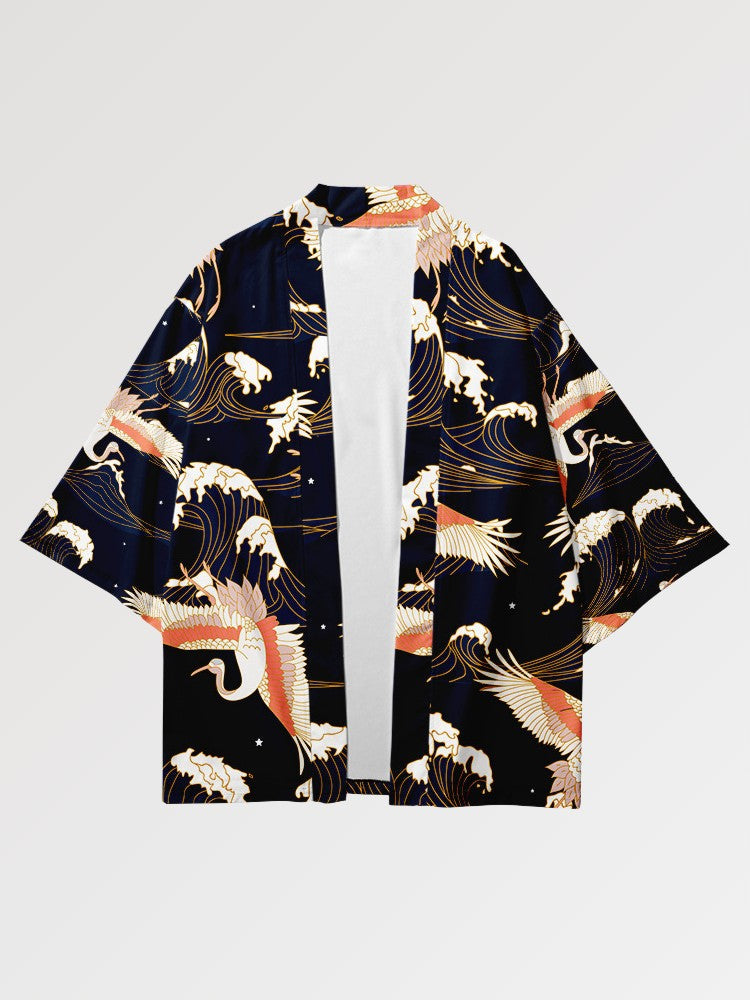 Modernes Haori 'Yokohama' – leicht, Strickjacke im japanischen Design