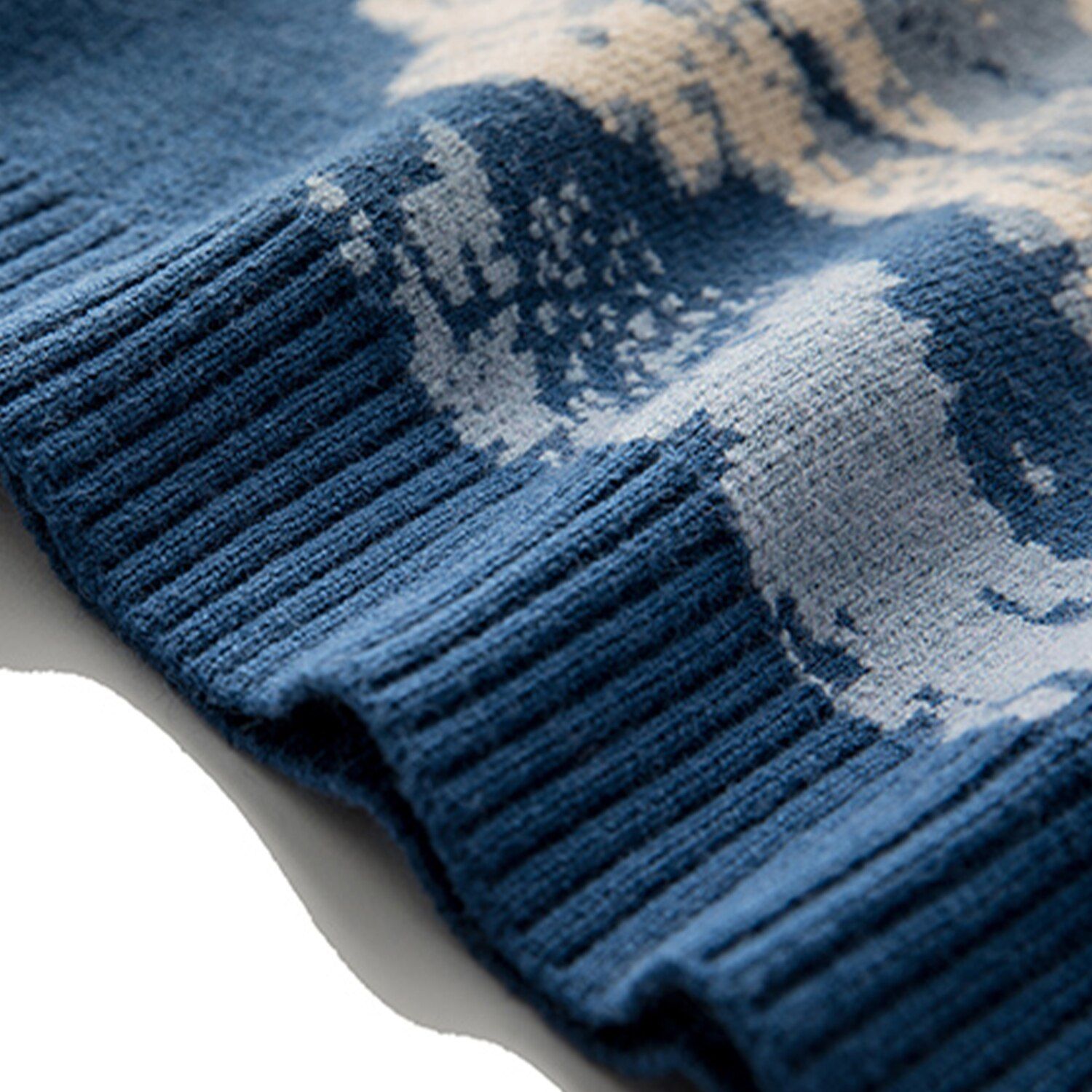 Berg-Fuji-Pullover 'Yamato Kona' – Detail: Strick, Pullover japanischen Stil
