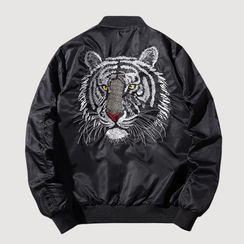 Sukajan mit springendem goldenem oder weißem Tiger, Farbvariante