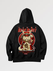 Neko-Hoodie 'Maneki x Samurai' – Hoodie im Streetwear-Stil für Herren und Damen