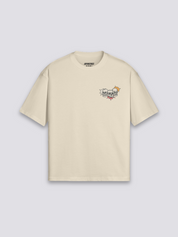 Osaka T-Shirt mit Tiger und Schädel, nächtlicher Kansai-Druck, oversize Baumwolle Streetwear, Vorderansicht Farbvariante
