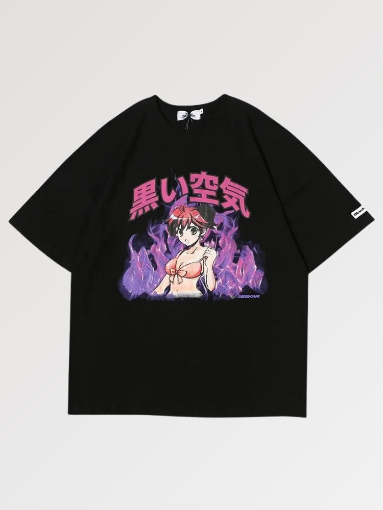Otaku T-Shirt 'Manga Girl' – T-Shirt im Streetwear-Stil für Herren und Damen