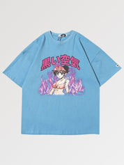 Otaku T-Shirt 'Manga Girl' – T-Shirt für den Alltag, Premium-Qualität