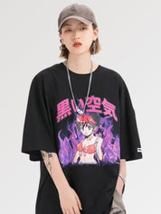 Otaku T-Shirt 'Manga Girl' – Detail: japanisches Motiv, T-Shirt japanischen Stil