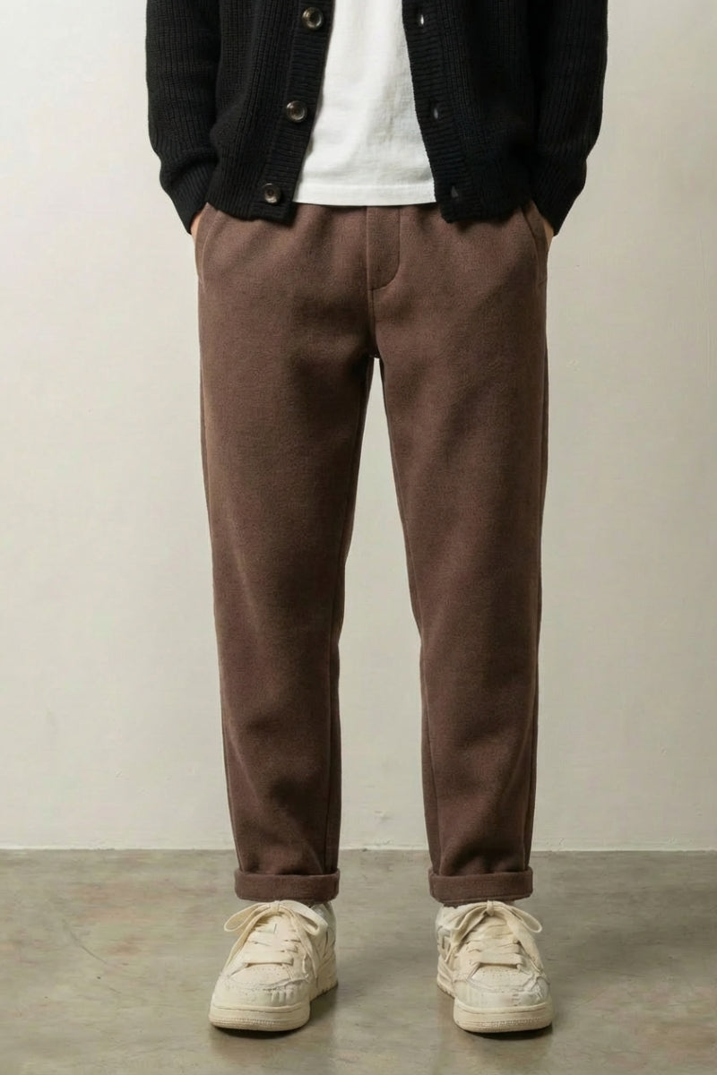 Outdoor-Wollhose 'Furisu x Retrocolor', Rückansicht – Streetwear-Hose Herren japanischer Stil