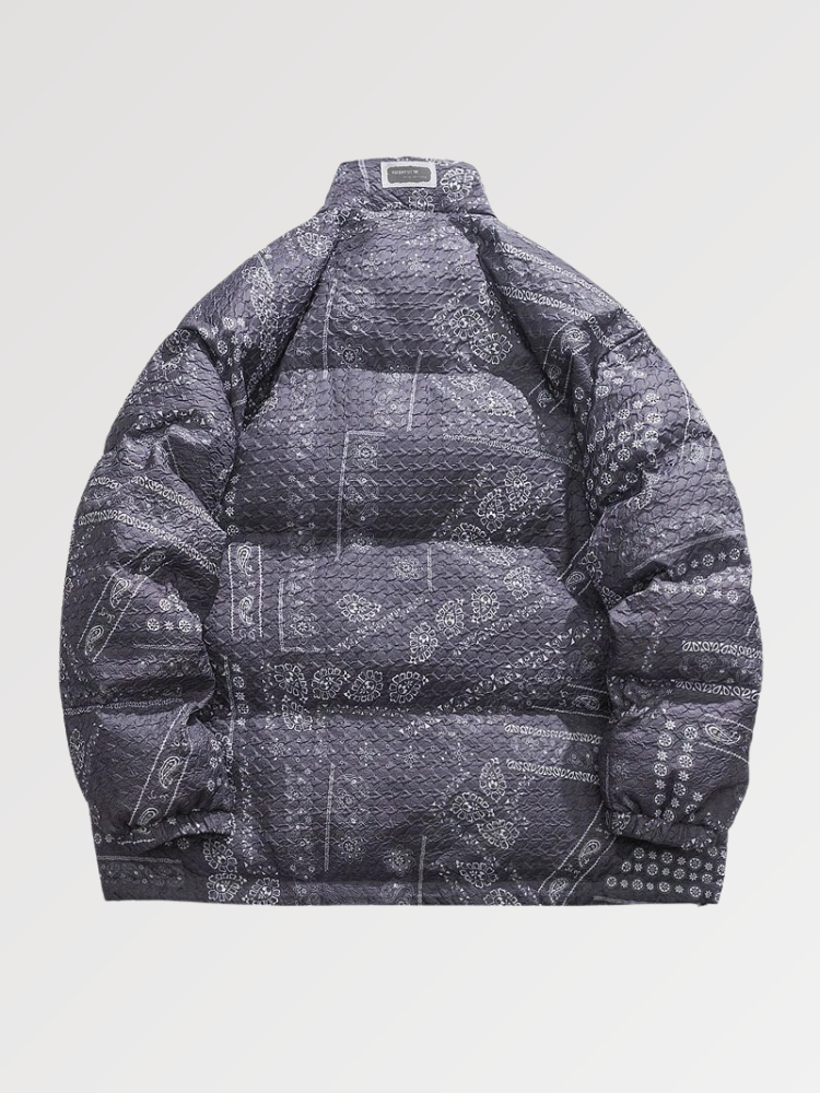 Übergroße Streetwear-Jacke 'KT611' – Detail: japanisches Motiv, Bomberjacke japanischen Stil