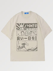 Oversize japanisches T-Shirt 'Der Sturm' – T-Shirt im Streetwear-Stil für Herren und Damen