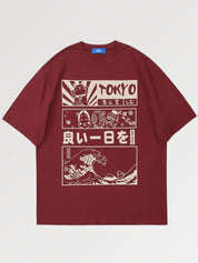 Oversize japanisches T-Shirt 'Der Sturm' – T-Shirt für den Alltag, Premium-Qualität