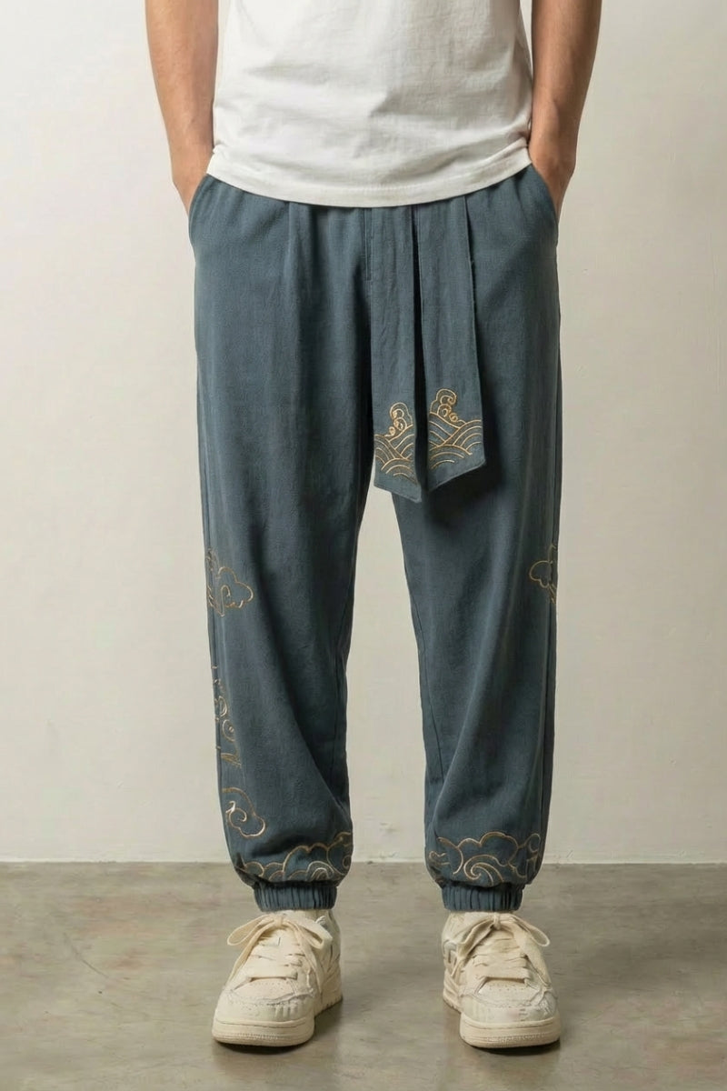Weite Japanische Hose 'Kumo' – Ansicht 3